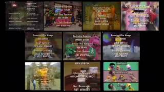 Barney amp Sesame Street Remix Credits WAudio Low Tone The Wiggles  Bucket amp Spade Chase Mashup 3 [upl. by Retlaw532]