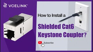 How to Install a Shielded Cat6 Keystone Coupler  VCELINK [upl. by Perrine280]