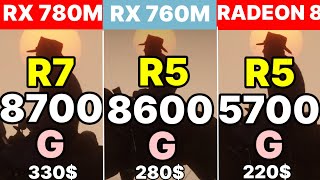 R7 8700G VS R5 8600G VS R7 5700G VS R5 5600G AMD MOST POWERFUL APU TEST [upl. by Petula]