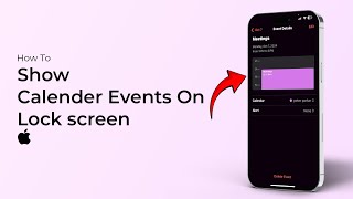 How to Show Calendar Events on iPhone Lock Screen [upl. by Firooc147]