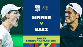 Jannik Sinner vs Sebastian Baez Highlights  Rolex Shanghai Masters 2023 [upl. by Yauqram612]