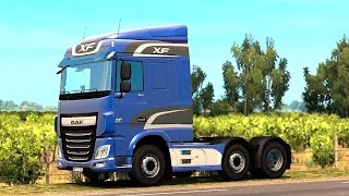 ETS 2  Vive la France DLC  DAF XF Euro 6 Container Trailer Pick up [upl. by Ytsenoh135]