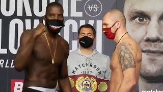 Lawrence Okolie vs Krzysztof Glowacki amp undercard WEIGHIN  Eddie Hearn [upl. by Anived]