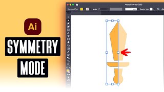 How To Draw In Symmetry Mode In Illustrator [upl. by Roxi]