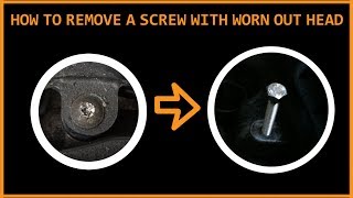 How to remove a SCREW WITH WORN OUT HEAD [upl. by Retsbew963]