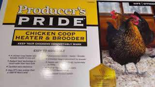 Chicken Coop Heater DETAILED REVIEW Producers Pride Heater amp Brooder [upl. by Smeaj]