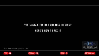 How to enable virtualization in BIOS [upl. by Rases152]