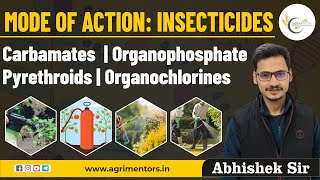 Mode of Action Insecticides  Carbamates  Organophosphate  Pyrethroids  Organochlorines [upl. by Leugar]