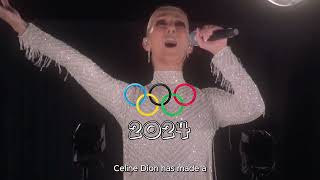 Celine Dion returns to the Stage at Paris 2024 Olympics ❤️ 😊 [upl. by Nonnel]