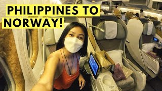 TRAVELING ALONE to NORWAY 🇳🇴  my journey from Manila to Oslo [upl. by Jaime]