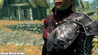 Skyrim Mod Spotlight Blood Witch Armor and Breezehome Basement [upl. by Lotti765]