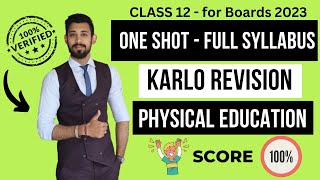 ONE SHOT  Complete Physical education  Class 12  Boards 202223 [upl. by Yorke]