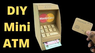 How To Make A Simple ATM Machine Simple ATM Machine DIY ProjectMini Working ATM [upl. by Llyrrad]