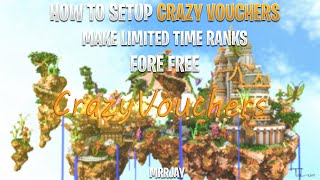 How To Setup Crazy Vouchers Plugin  Make Limited Time Temp Rank on Luckperms in Minecraft Server [upl. by Gerianna]