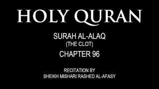 HOLY QURAN SURAH ALALAQ THE CLOT CHAPTER 96 [upl. by Etnuahc]