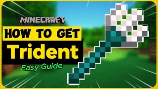 How To Get a Trident in Minecraft FASTEST WAY ALL EDITIONS [upl. by Enelime]