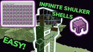 EASIEST 121 SHULKER FARM TUTORIAL in Minecraft Bedrock MCPEXboxPSSwitchPC [upl. by Oikim]