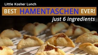 Easy Hamantaschen Tutorial  Only 6 Ingredients for Flaky Tender Amazing Purim Cookies [upl. by Holle756]