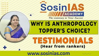 Why is Anthropology Toppers Choice Testimonials from our Rankers sosiniasacademy anthropology [upl. by Nnylidnarb]