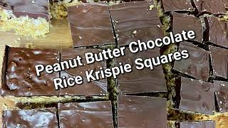 Easy Recipe for Scotcheroos Also known as Peanut Butter Chocolate Rice Krispie Squares [upl. by Vod]