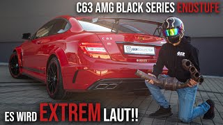 Mercedes C63 AMG Black Series  Es wird SEHR LAUT  iPE Abgasanlage  GERCollector [upl. by Sakiv]