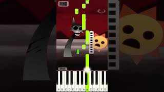 Scary Scanner Wenda and Gray Incredibox Sprunki fash  Piano Tutorial [upl. by Holub]