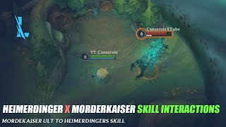 Heimerdinger x Mordekaiser Skill Interactions  Wild Rift [upl. by Armin]