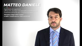 Intervista a Matteo Daniele ex tirocinante MAECIMURCRUI [upl. by Oberstone649]