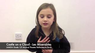 LAMDA Musical Theatre  Castle on a Cloud Les Miserables  Wildcats Theatre School [upl. by Nosa602]