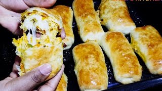 CHICKEN CHEESE DINNER ROLLSZAINIS KITCHEN [upl. by Pulchia]