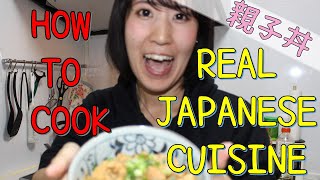 How to cook real Japanese cuisine quotOyakodonquot in a real recipe [upl. by Oiramat]