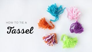 How to tie a tassel [upl. by Ainesell68]