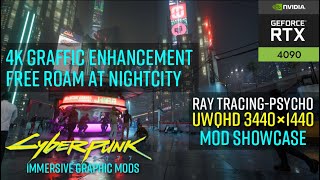 4K texture amp Immersive Mod Showcase  cyberpunk 2077  RTX4090  i9 14900K  growl fm [upl. by Madaih31]