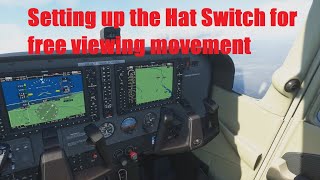 FS2020  how to set up your Hat Switch to look around the cockpit freely [upl. by Slotnick]