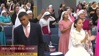 COROS DE FUEGO EN LA PRESENTACIÓN DE BODA SE DERRAMÓ EL PODER DE DIOS HNA DELIA RODRIGUEZ [upl. by Arenat830]