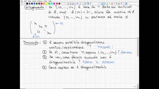 36Matrici Simili Diagonalizzazione Radici Polinomio Molteplicità Autovalore Diagonalizzabilità [upl. by Tilly]