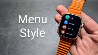 Change T900 Ultra 2 SmartWatch  Menu amp App Layout Style [upl. by Aliehs]