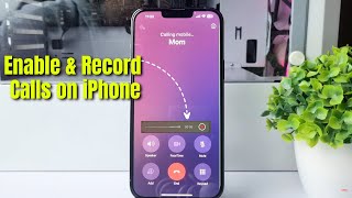 How to enable amp record calls on iPhone iOS 181 [upl. by Aikin]