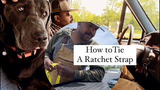 How to Tie a Ratchet Strap [upl. by Ecaroh411]