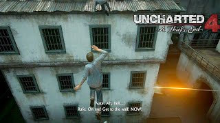 Prison Escape Scene Uncharted 4 A Thieves End PC [upl. by Aihcsrop]