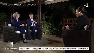 lentretien de Darmanin et Guévenoux à Mayotte [upl. by Ahsitul280]