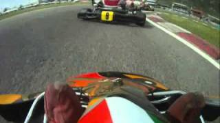 CIKFIA Europian Championship 2010 final Bas Lammers onboard [upl. by Ahsieki]