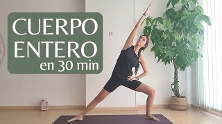 Ejercita CUERPO ENTERO en 30min  PILATES [upl. by Tamqrah]