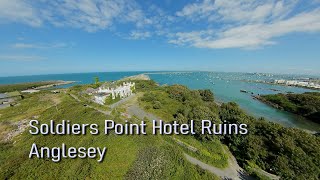 Soldiers Point Derelict Hotel Ruins Bando Holyhead Mountain Anglesey [upl. by Namilus88]