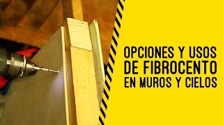 Opciones y Usos de Fibrocemento en Muros y Cielos [upl. by Archibald]