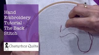 How to do a Back Stitch [upl. by Siramay]