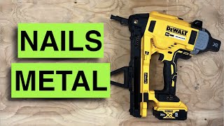 Dewalt Cordless Concrete amp Metal Nailer Max XR DCN890P220V [upl. by Annaed]