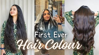 DREAM COME TRUE 😱❤️  FIRST TIME IN LIFE 😲 HAIR COLOUR  HAIR CUT  MALAVIKA KRISHNADAS [upl. by Llenehc737]