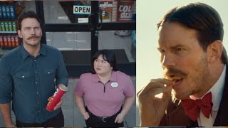 Pringles Super Bowl Commercial 2024 Chris Pratt Mr P Ad Review [upl. by Lonergan]