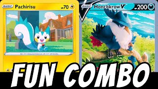 New amp Improved Pachirisu  Honchkrow V Deck  Pokémon TCG Live  Twilight Masquerade [upl. by Rodenhouse]